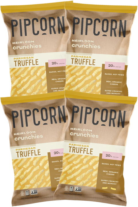 Pipcorn Heirloom Crunchies, Truffle Parmesan